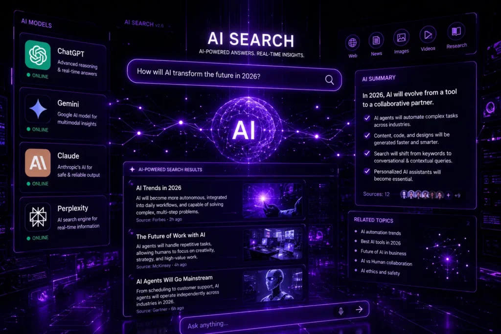 The future of AI search and Answer Engine Optimization in 2026.