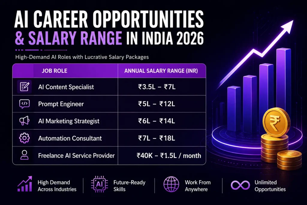 AI Career Opportunities and Salaries in India 2026