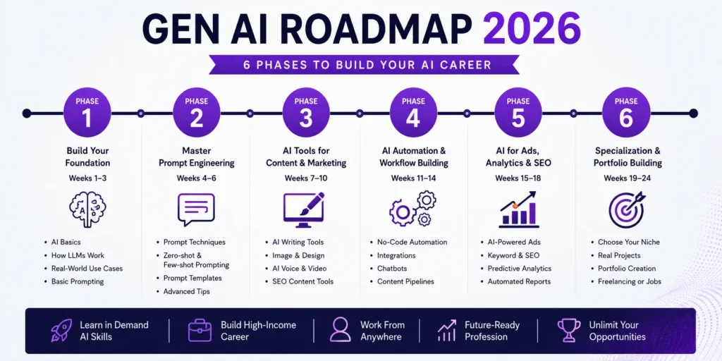 Generative AI Learning Phases 2026 - We Cider Digital