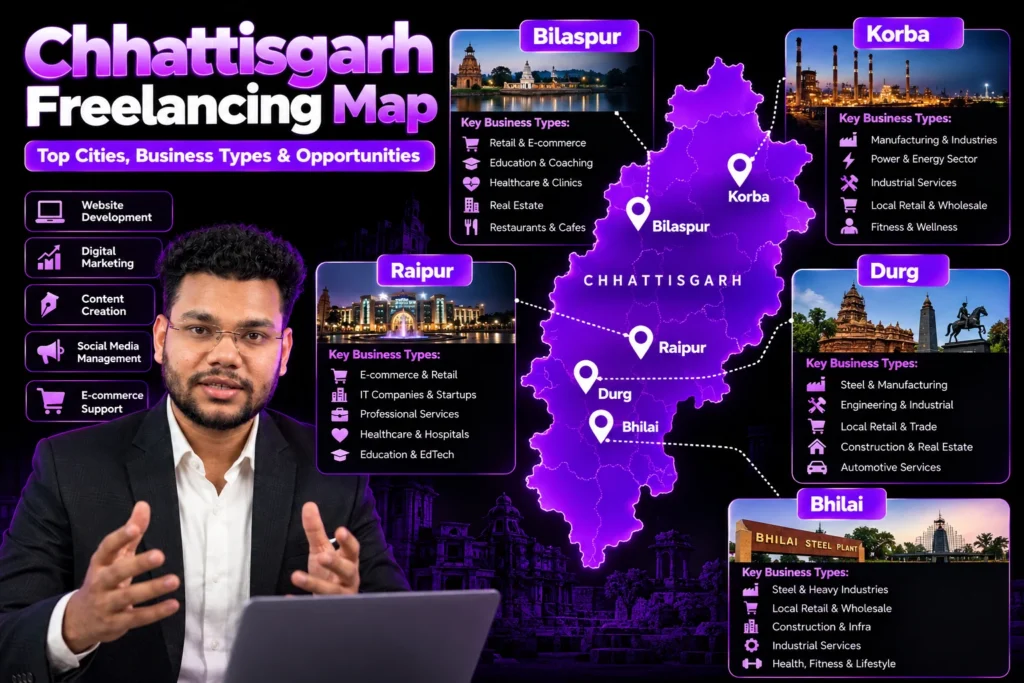 Freelancing opportunities using AI tools in Chhattisgarh cities